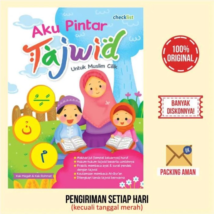 Buku panduan belajar tajwid untuk anak-anak